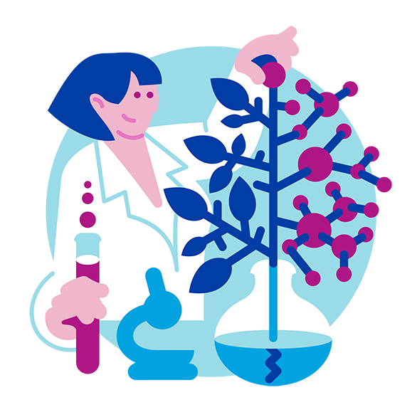 Un scientifique teste les ingrédients en laboratoire