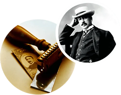 King C. Gillette dépose le brevet de son rasoir de sûreté