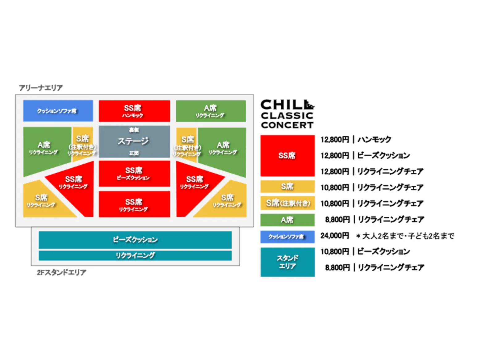 武道館座席レイアウト