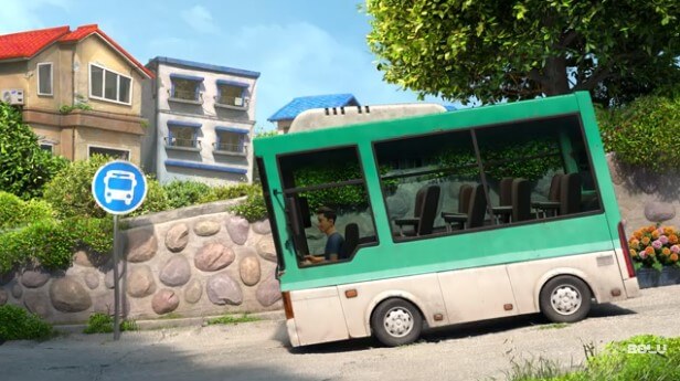 在 Maya 和 Arnold 中制作风格化的城镇巴士动画（P2）