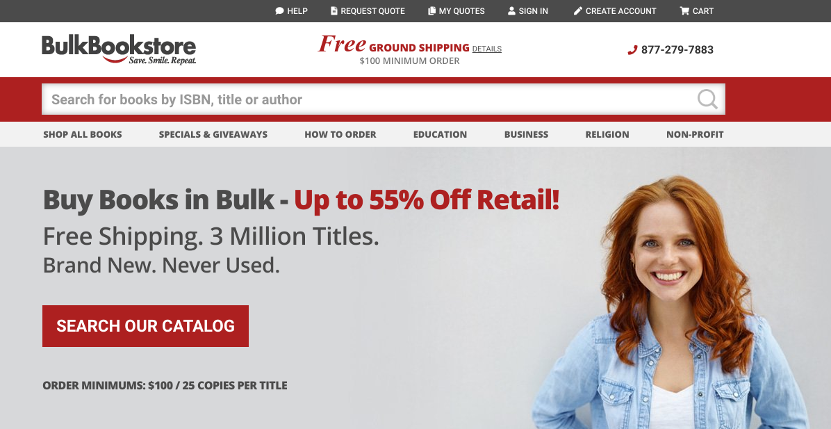 Bulk Bookstore Web Graphic