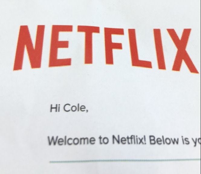 Welcome to Netflix letter