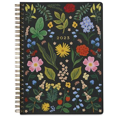 Rifle Paper Co. 2023 Spiral Planner - Botanical (front cover)