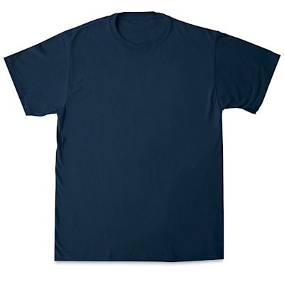 First Quality 50/50 T-Shirts, Adult Sizes - Navy Small