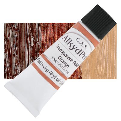CAS AlkydPro Fast-Drying Alkyd Oil Color - Transparent Oxide Orange, 37 ml tube