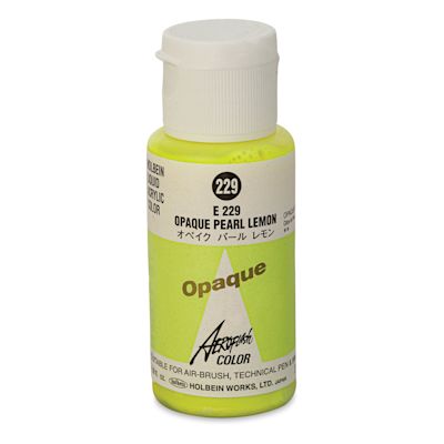 Holbein Aeroflash Liquid Acrylic - 35 ml, Opaque Pearl Lemon