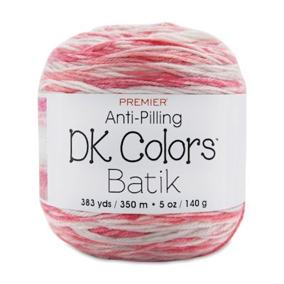 Premier Yarn Anti-Pilling DK Colors Batik Yarn - Berry Jam (side view with label)