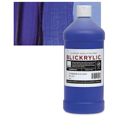 Blickrylic Student Acrylics - Ultramarine Blue, Quart