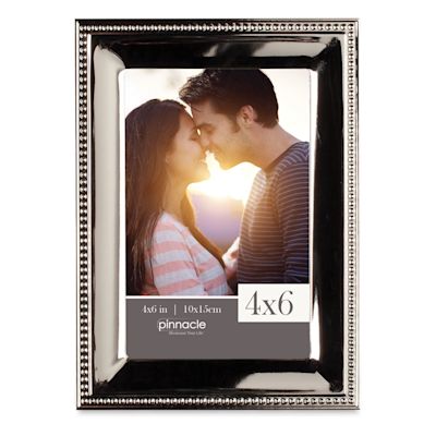 Nielsen Bainbridge Pinnacle Silver Beaded Tabletop Frame - 4" x 6"