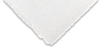 Arches Bright White Watercolor Paper Sheet, Cold Press. Corner of sheet.