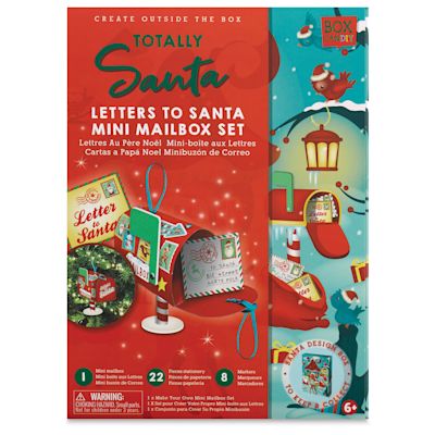 Box CanDIY Totally Santa Letters to Santa Mini Mailbox Set, front of the packaging