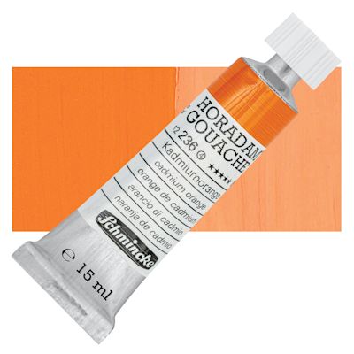 Schmincke Horadam Artist Gouache - Cadmium Orange, 15 ml tube