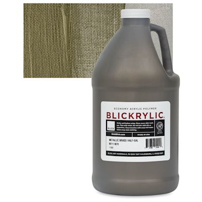 Blickrylic Student Acrylics - Metallic Brass, Half Gallon