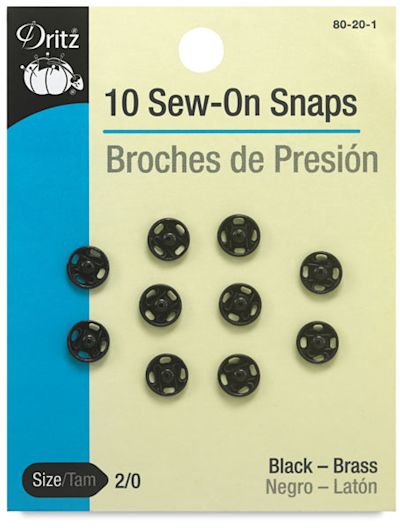 Sew on Snaps, Pkg of 10