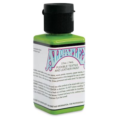 Alpha6 AlphaFlex Textile and Leather Paint - Monster Green, 74 ml, Bottle
