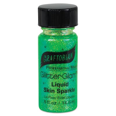 Graftobian GlitterGlam Liquid Skin Sparkle - Electric Jade