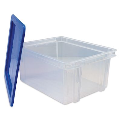 Dial Industries Tuft Tote with Lid - Medium, Blue Lid (with lid removed)