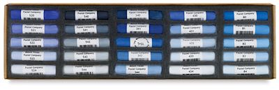 Mount Vision Soft Pastels and Sets - Blue Set of 25