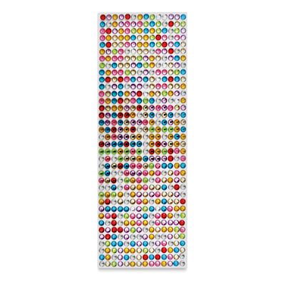 Gemstone Stickers - Multicolor, 4" x 6" Sheet