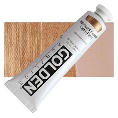 Golden Heavy Body Artist Acrylics - Iridescent Copper Light (Fine), 2 oz Tube