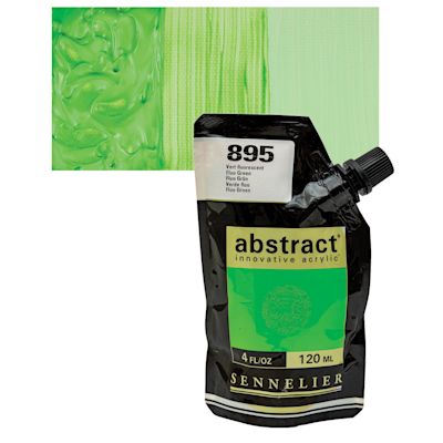 Sennelier Abstract Acrylic - Fluoresecnt Green, 120 ml pouch