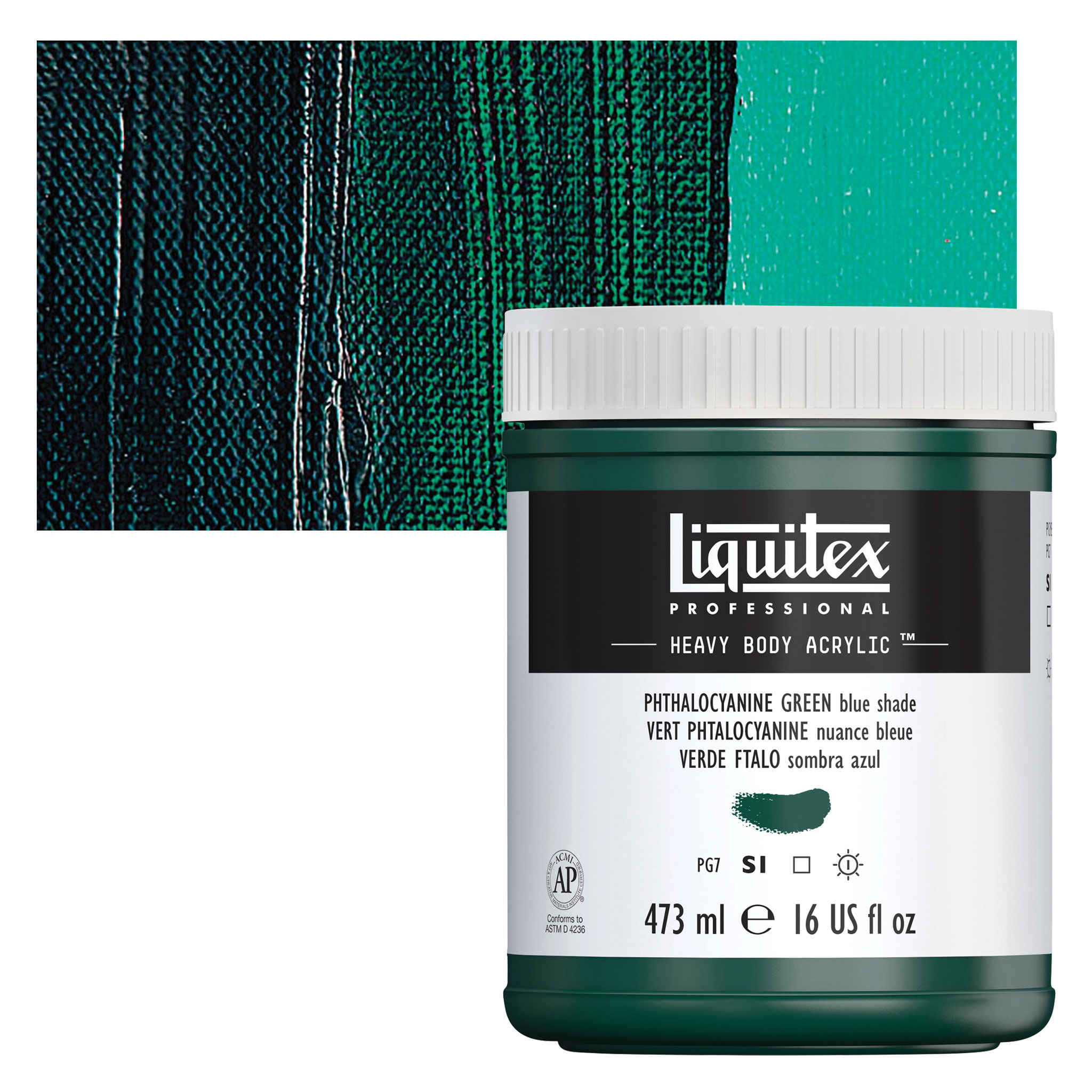 Liquitex Heavy Body Artist Acrylics Phthalo Green Blue Shade Oz