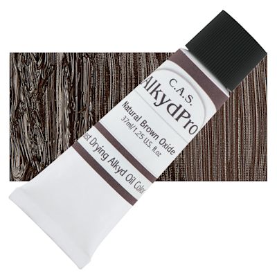 CAS AlkydPro Fast-Drying Alkyd Oil Color - Natural brown Oxide, 37 ml tube