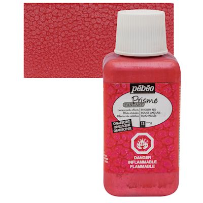 Pebeo Fantasy Prisme Paints - English Red, 250 ml bottle