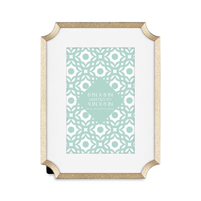 MCS Lustered Metal Tabletop Frames - Front view of ornate Brass Frame