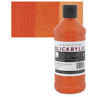 Blickrylic Student Acrylics - Chrome Orange, Pint