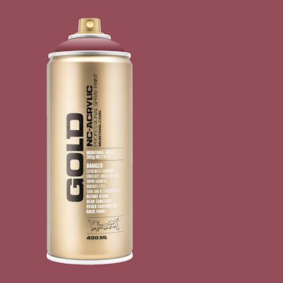 Montana Gold Acrylic Professional Spray Paint - Lip, 400 ml (Spray can with color swatch)
