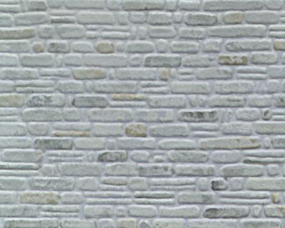 Plastruct Patterned Sheets, Random Coursed Stone, 1:48 Scale (finished example)