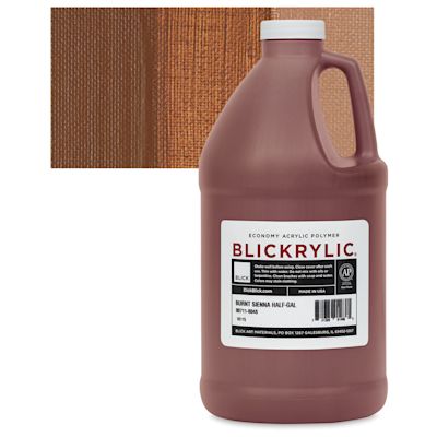 Blickrylic Student Acrylics - Burnt Sienna, Half Gallon