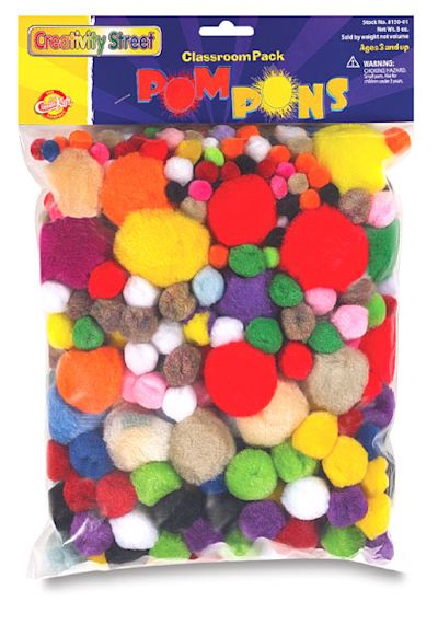 Pom Pon Assortments - Front of package of Classroom Pack Assortment