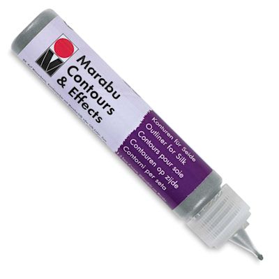 Marabu Contour and Effects Outliner - Metallic Silver, 25 ml