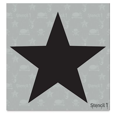 Stencil1 Stencil - Star, 5-3/4'' x 6''