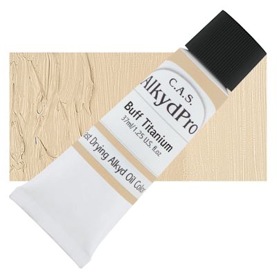CAS AlkydPro Fast-Drying Alkyd Oil Color - Buff Titanium, 37 ml tube