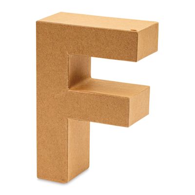 Papier Mache Letter - F