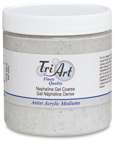 Tri-Art Nepheline Gel Medium Coarse - Front of 250 ml Jar