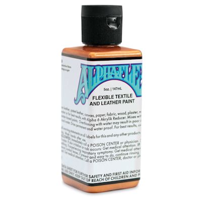 Alpha6 AlphaFlex Textile and Leather Paint - Metallic Bronze, 147 ml, Bottle
