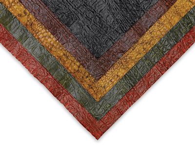 Black Ink Embossed Reptilian Papers - Assorted colors shown