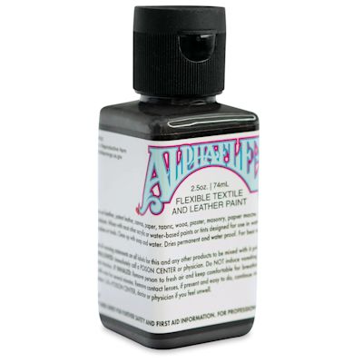 Alpha6 AlphaFlex Textile and Leather Paint - Dark Grey, 74 ml, Bottle