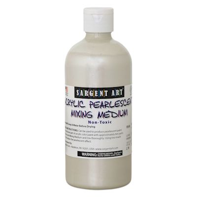 Sargent Art Acrylic Pearlescent Mixing Medium - Front of bottle