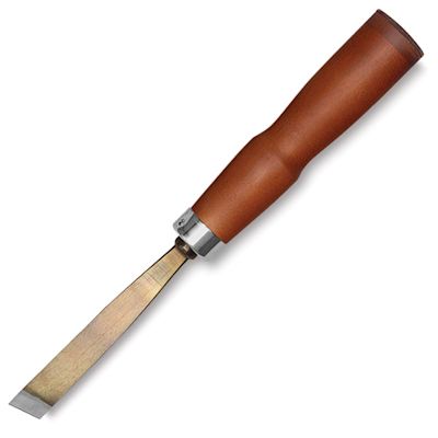 Individual Wood Carving Tools - Skew Chisel shown at angle