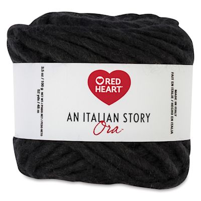 Red Heart An Italian Story Ora Yarn - Nero