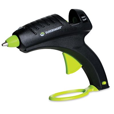 Surebonder Safety Fuse Glue Gun - Side view of Dual Temp Gun shown with removable stand