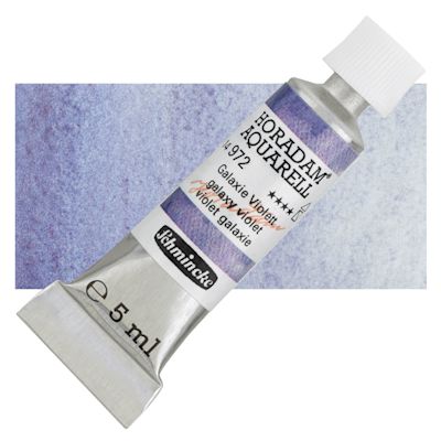 Schmincke Horadam Aquarell Artist Watercolor - Galaxy Violet, 15 ml, Tube with Swatch