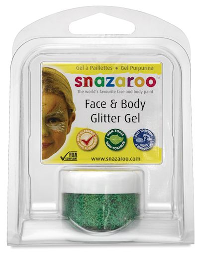 Bright Green Glitter Gel