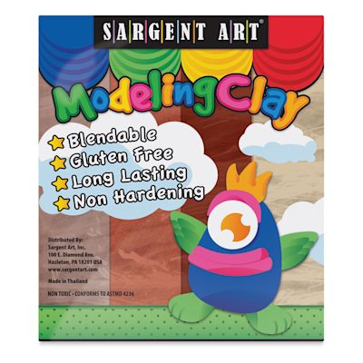 Sargent Art Non-Hardening Modeling Clays - front of Colors of my Friends Package