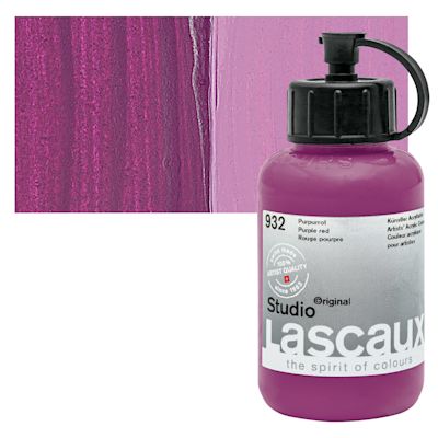 Lascaux Studio Acrylics - Purple Red, 85 ml bottle